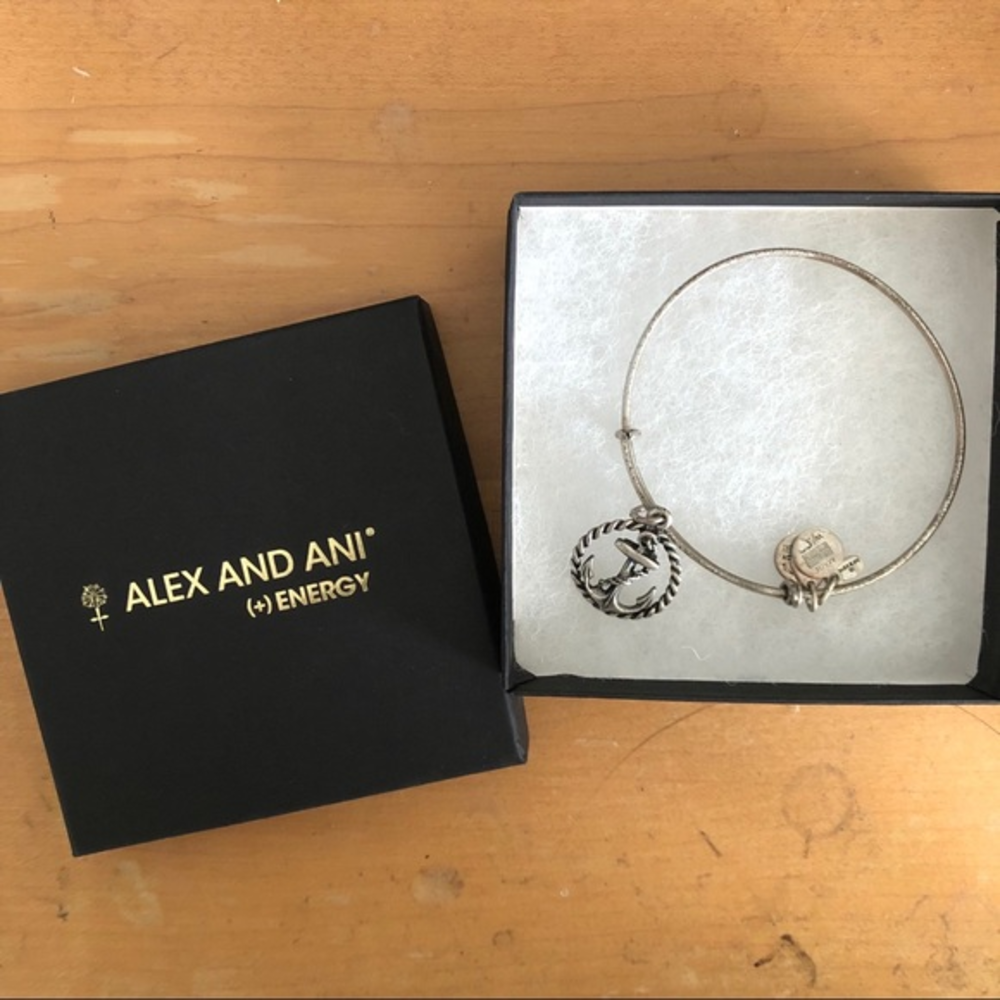 Alex and‎ Ani Silver Anchor Bracelet